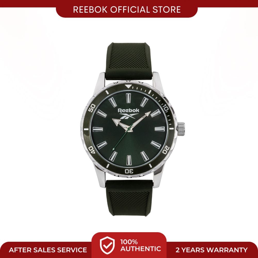 Reebok Solemn RV SOL G2 ASIG GR Military Green Men Analog Watch 46MM 5ATM 2Y Warranty Shopee Malaysia