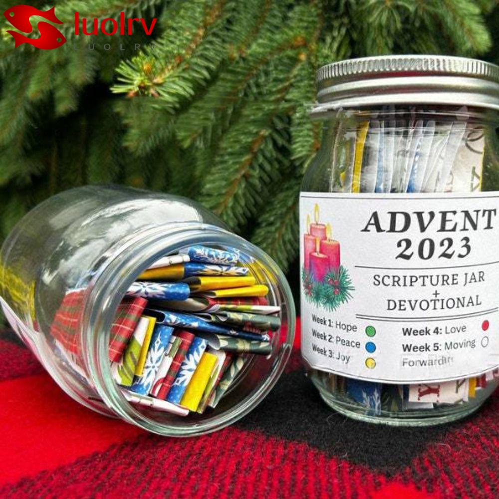 LUOLRV Bible Verses, Plastic Glass Emotions And Feelings Scripture Jar