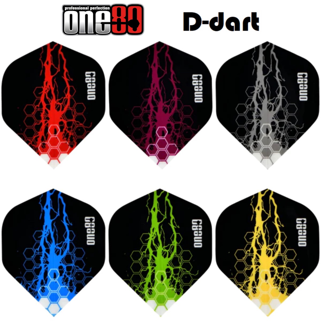ONE80 Dart Flights Standard 100 Micron CHARGE FLIGHT Darts Flight