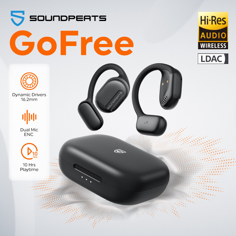 SOUNDPEATS GOFREE Bluetooth Open Ear Extreme Comfort Sport True  Wireless TWS
