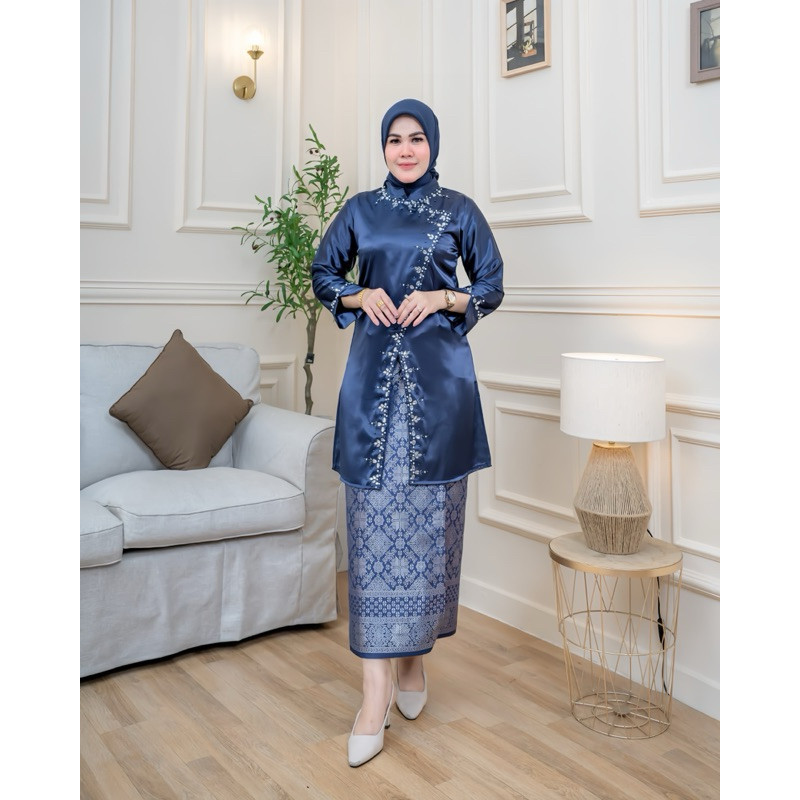 Lavanya - Kebaya Tunic Kurung Melayu Sequin Janggan Contemporary Muslim