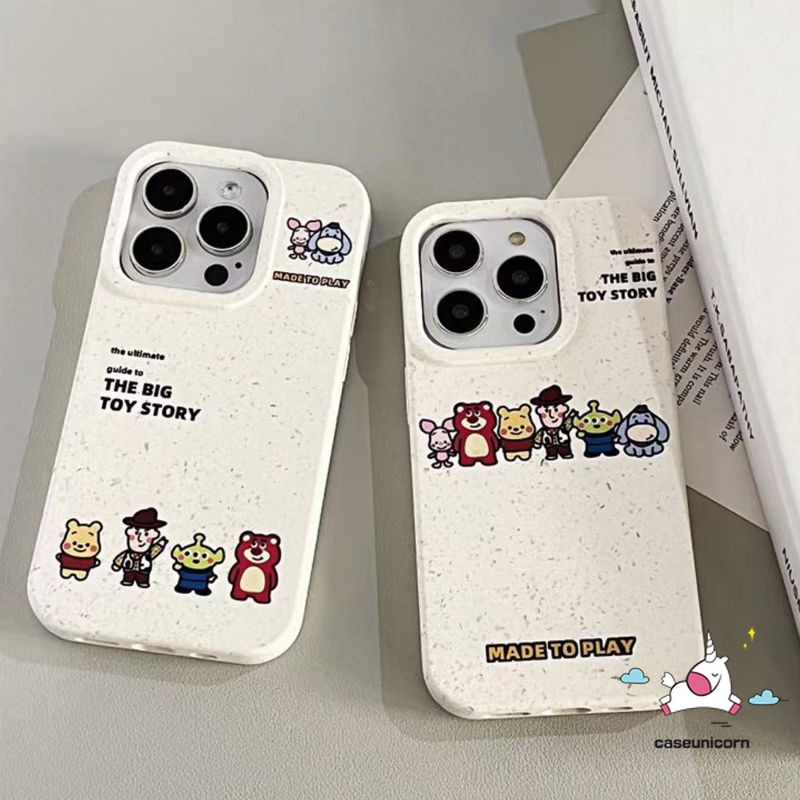 Simple Toy Story Aliens Cute Strawberry Bear Lotso Couples Case ...