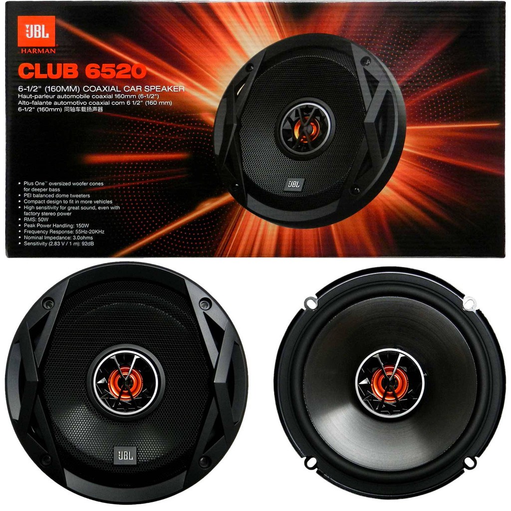 JBL Car Speaker Club 6520 6.5"(160mm) Coaxial 2 ways Car Speaker JBL by