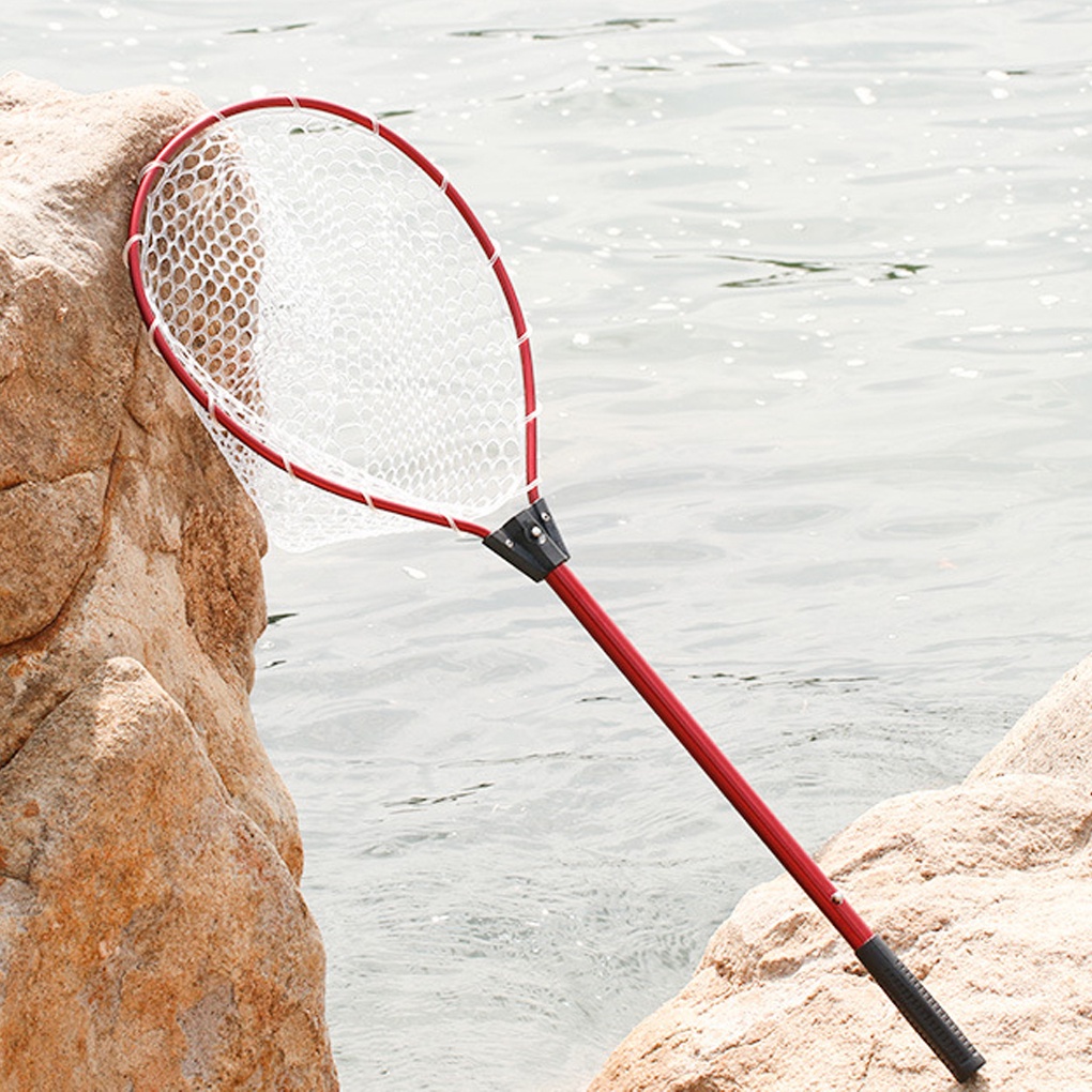 Fishing Landing Nets Telescopic Rod Accs Anti-hook Collapsible Handle ...