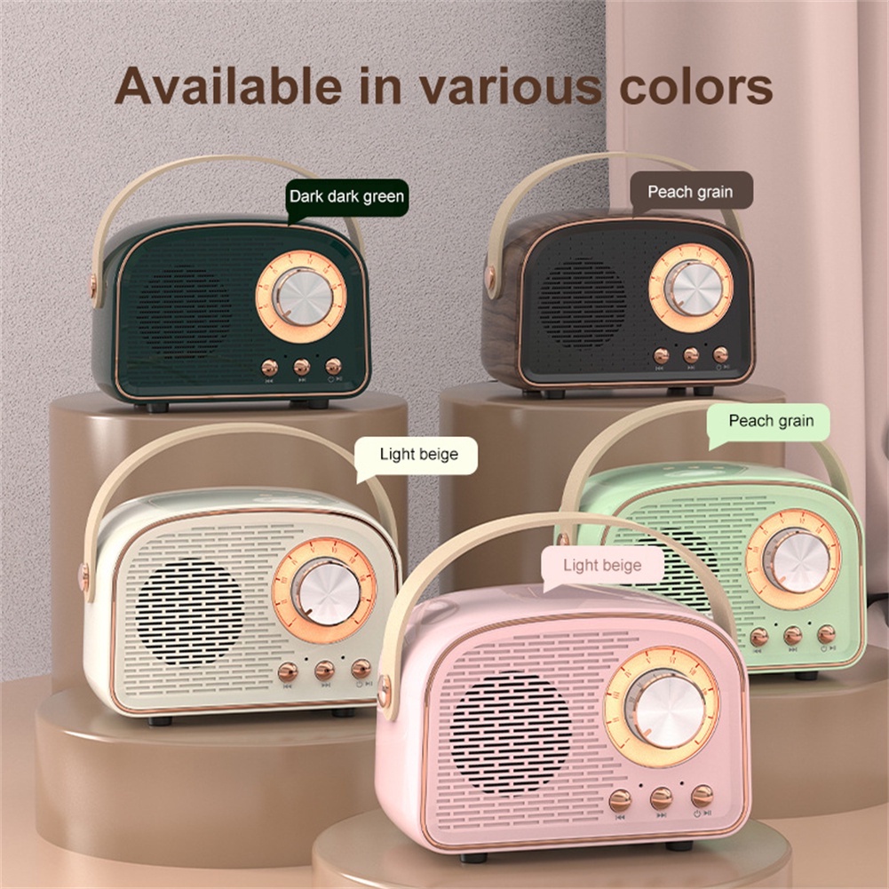New Retro Bluetooth Speaker Classical Travel Wireless Portable Mini ...