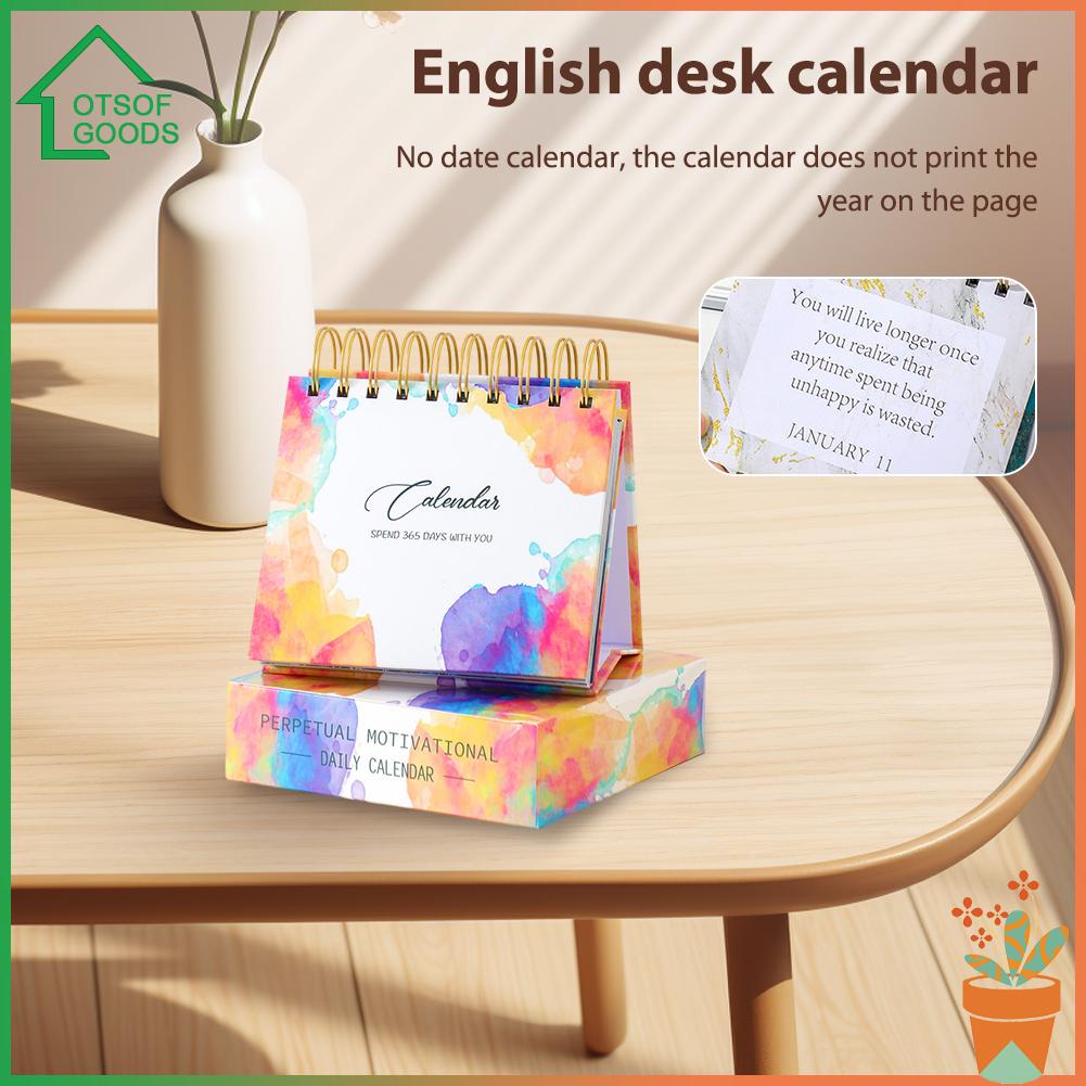 lotsofgoods Inspirational Standing Flip Calendar with Inspirational