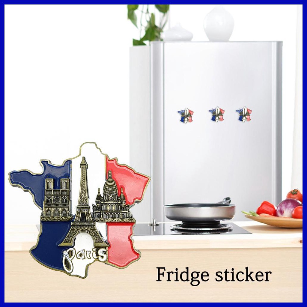 Fridge Sticker France Map Refrigerator Sticker Europe Tourist