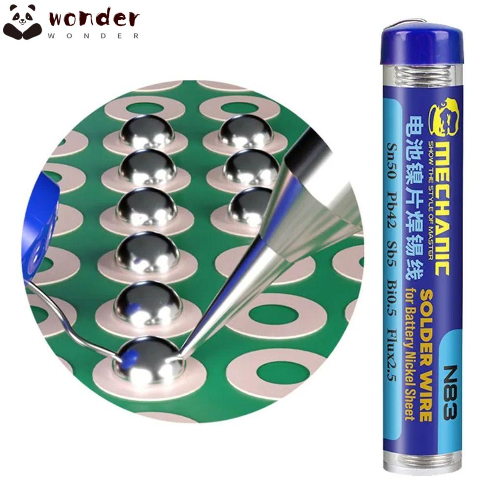 WONDER Nickel Sheets Soldering Wire, N83 Noclean Battery Welding Wire