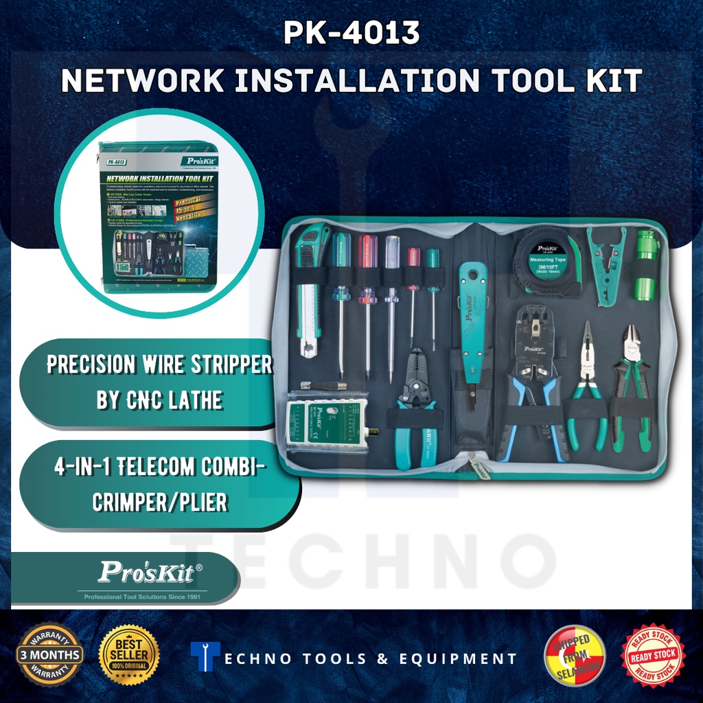 Pro'sKit PK-4013 Network Installation Tool Kit | Shopee Malaysia
