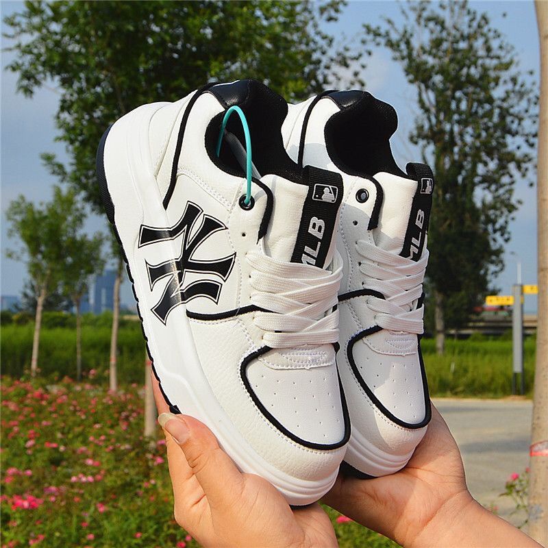 Ml NY Yankees Trendy Sneakers Men Women Increased White Shoes Couple Casual  Thick-Soled Dad Shoes Clearance