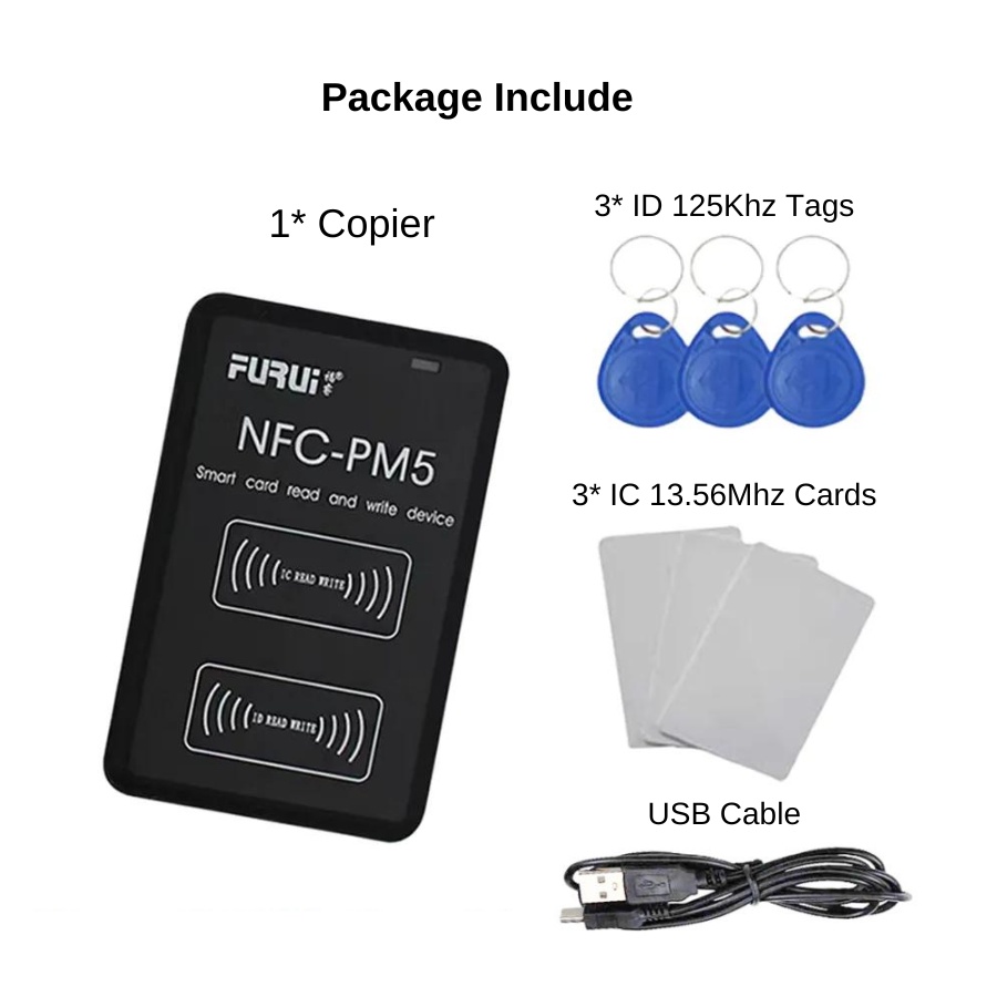 NFC PM5 RFID Copier IC ID Reader Writer Duplicator with Full Decode ...