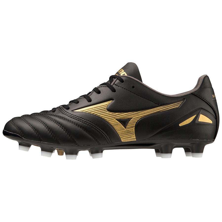 2023 Mizuno Kangaroo Leather Football Boots MORELIA NEO IV PRO (Black/Gold) Shopee Malaysia