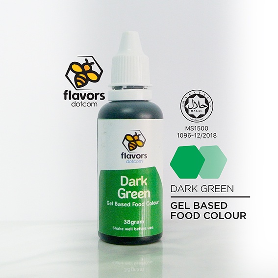 Gel Based - Dark Green Food Coloring 35g / Warna Gel - Hijau Gelap