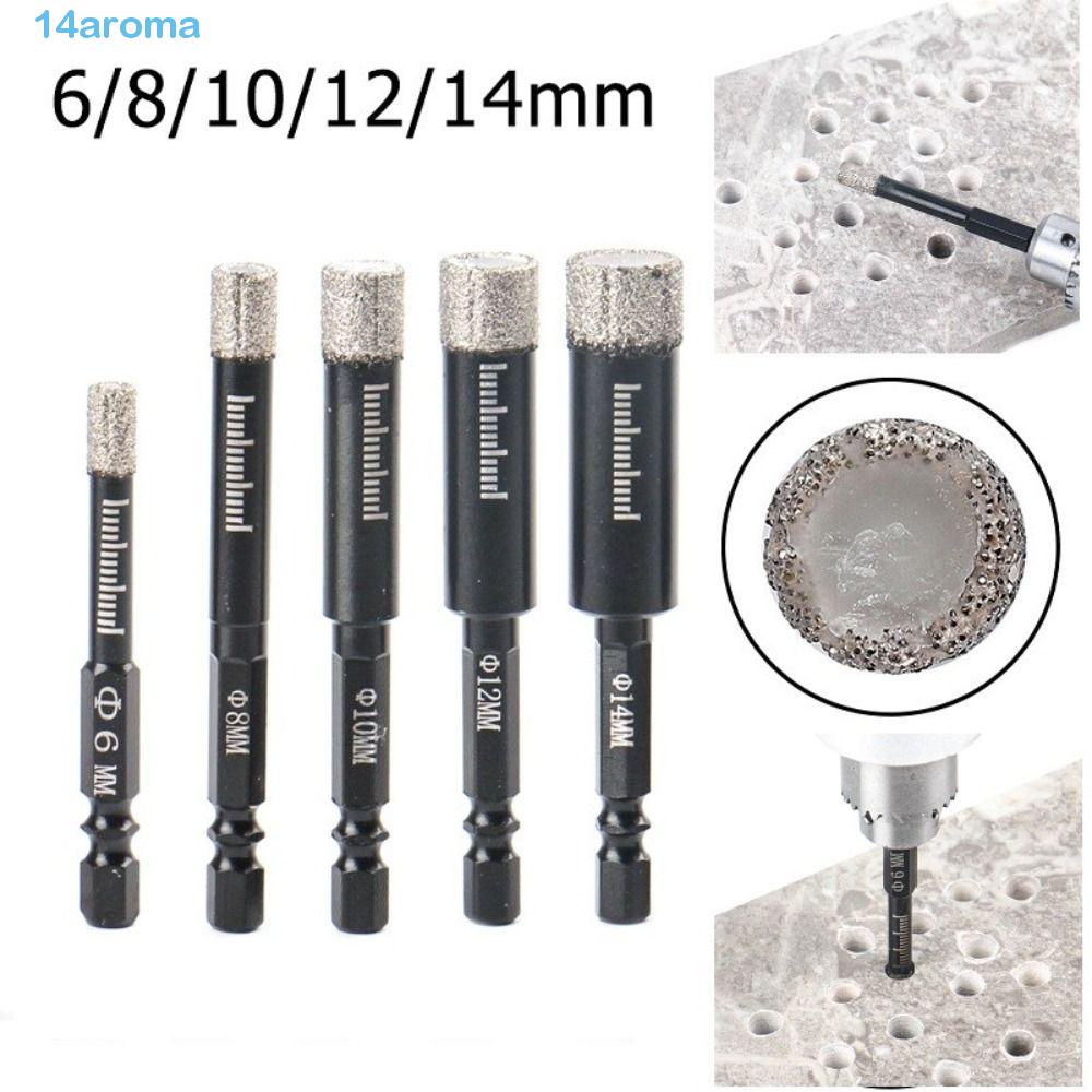 AROMA Hole Opener, Hexagonal Shank Granite Tile Drill Bit, Vitrified Tile Diamond Coated Marble