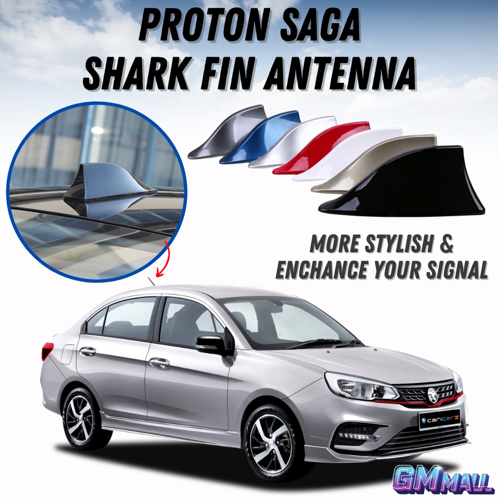 PROTON SAGA SHARK FIN ANTENNA Aerial Car FM Radio Signal Mast Booster