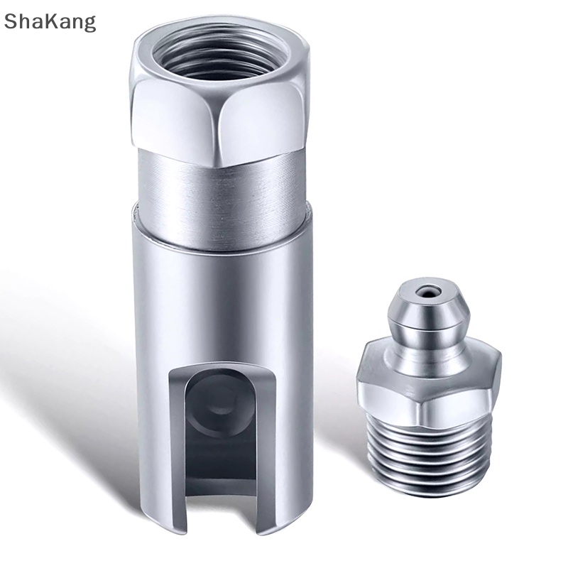 SKMY Grease Coupler Right Angle 90 Degree Pushon Slotted Grease Gun