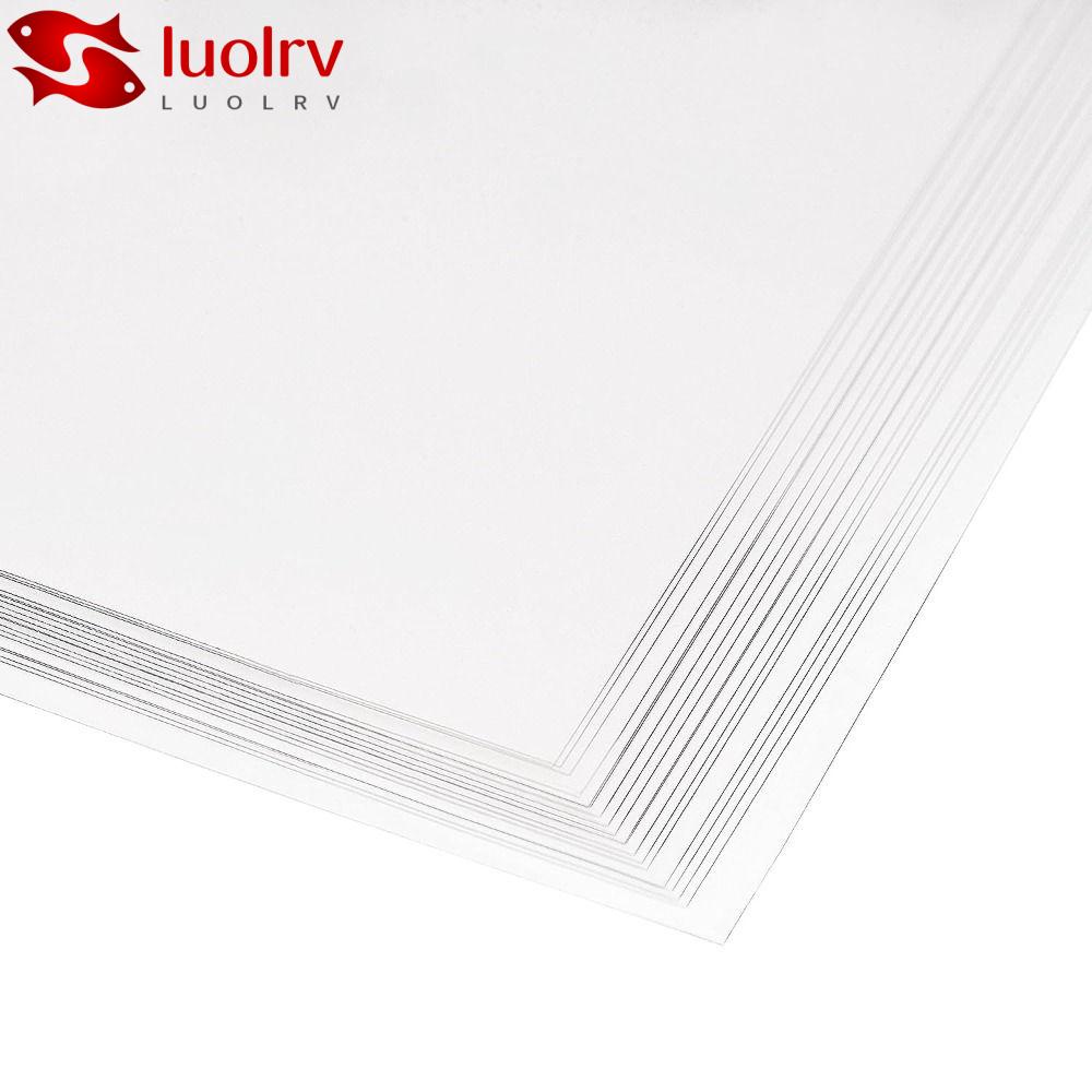 LUOLRV 100Pcs PVC Sheet, 297mm x 210mm A4 Size Rigid Plastic Sheet