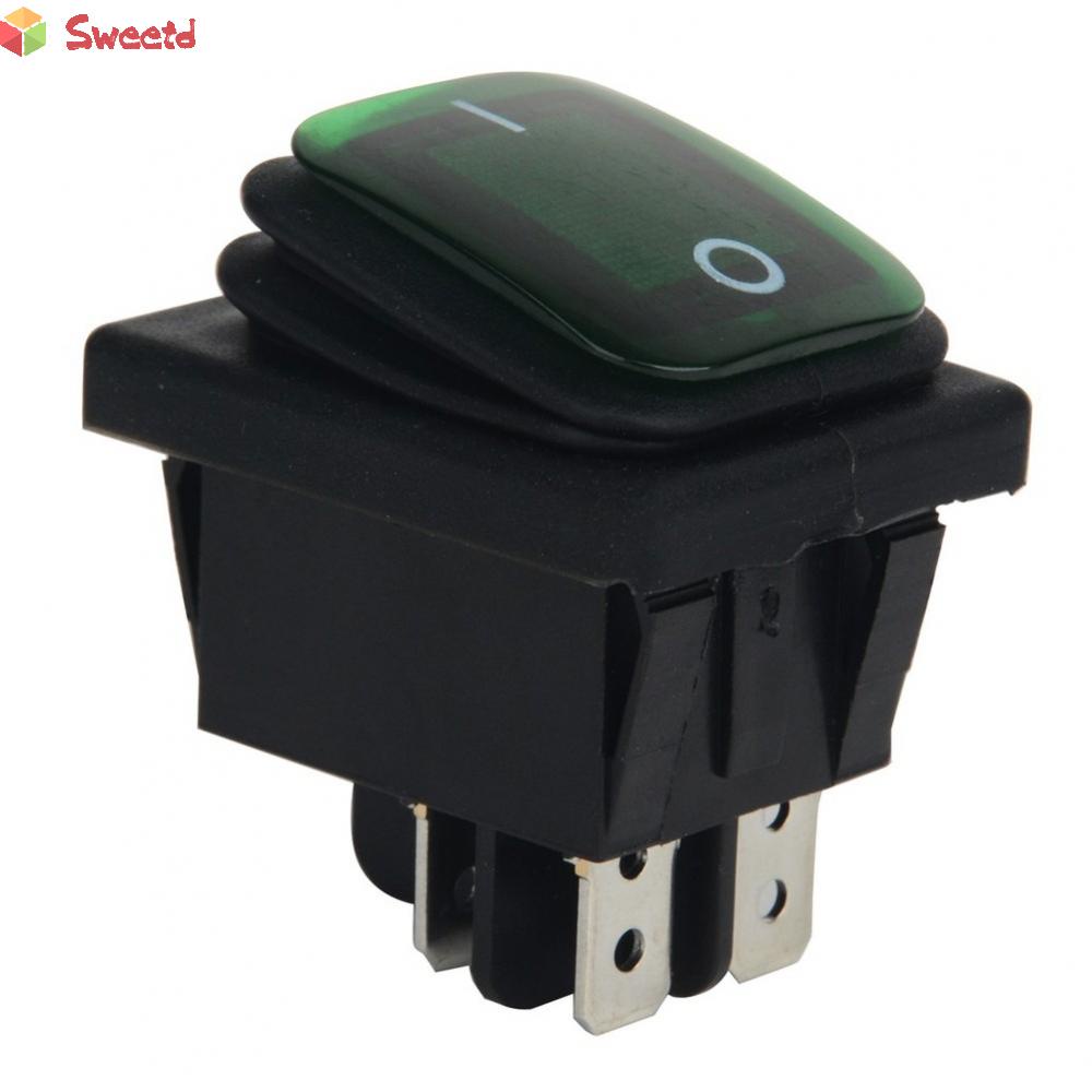 【SWTDRM】Switch Power Switch Rocker Switch Green Waterproof Rocker 1pc 2 ...