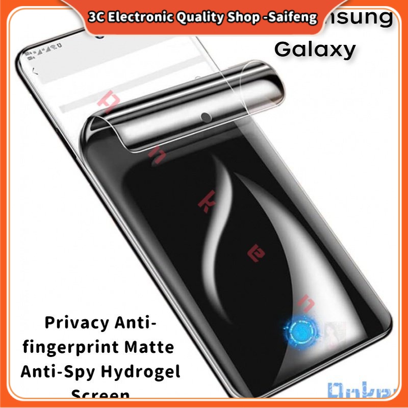 Privacy Screen Note 20 Screen Protector With Fingerprint Hole