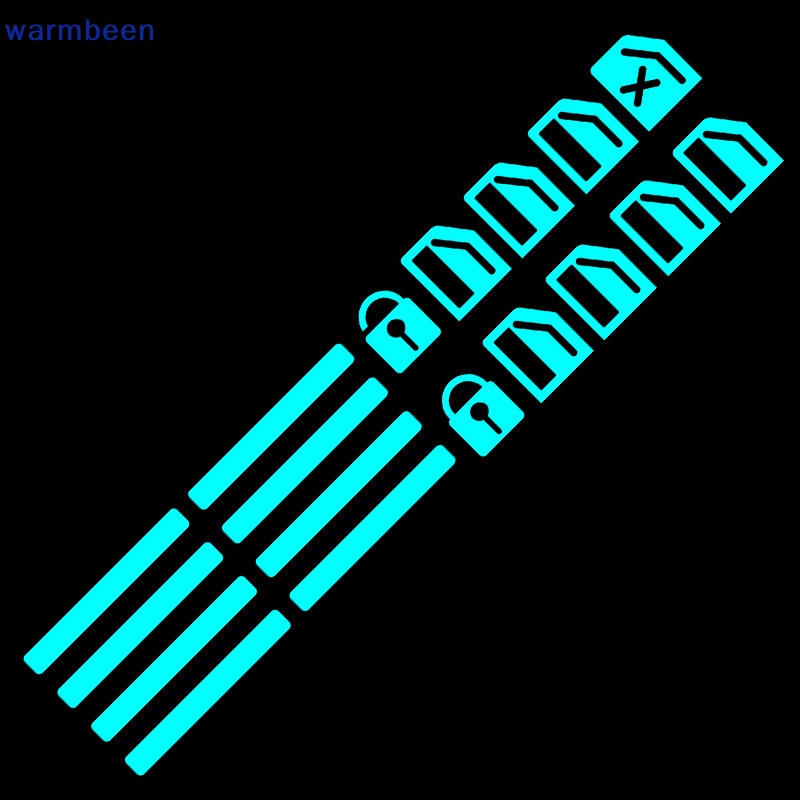 (warmbeen) Car Door Window Lift Button Luminous Switch Button Sticker ...