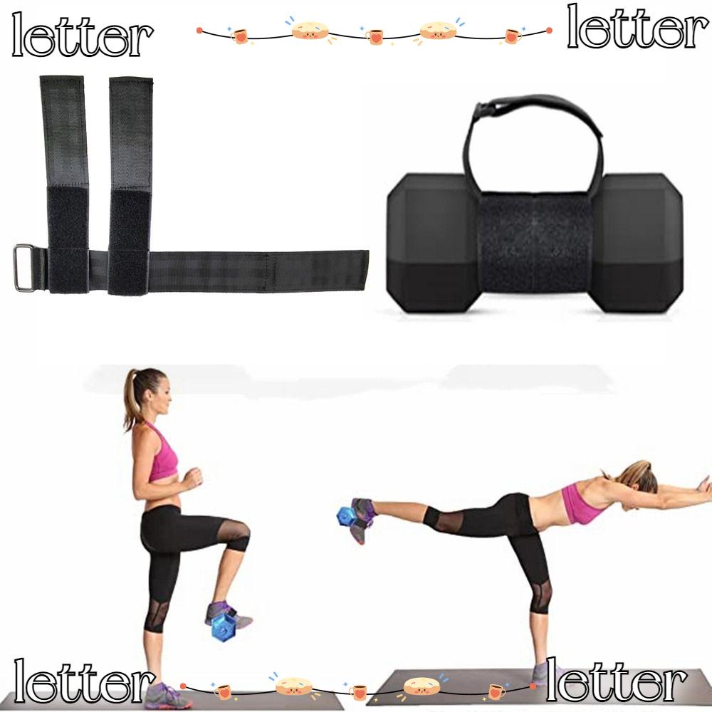 LETTER Dumbbell Foot Strap, Adjustable Knee Raises Ankle Weights Tibialis Trainer, Workout