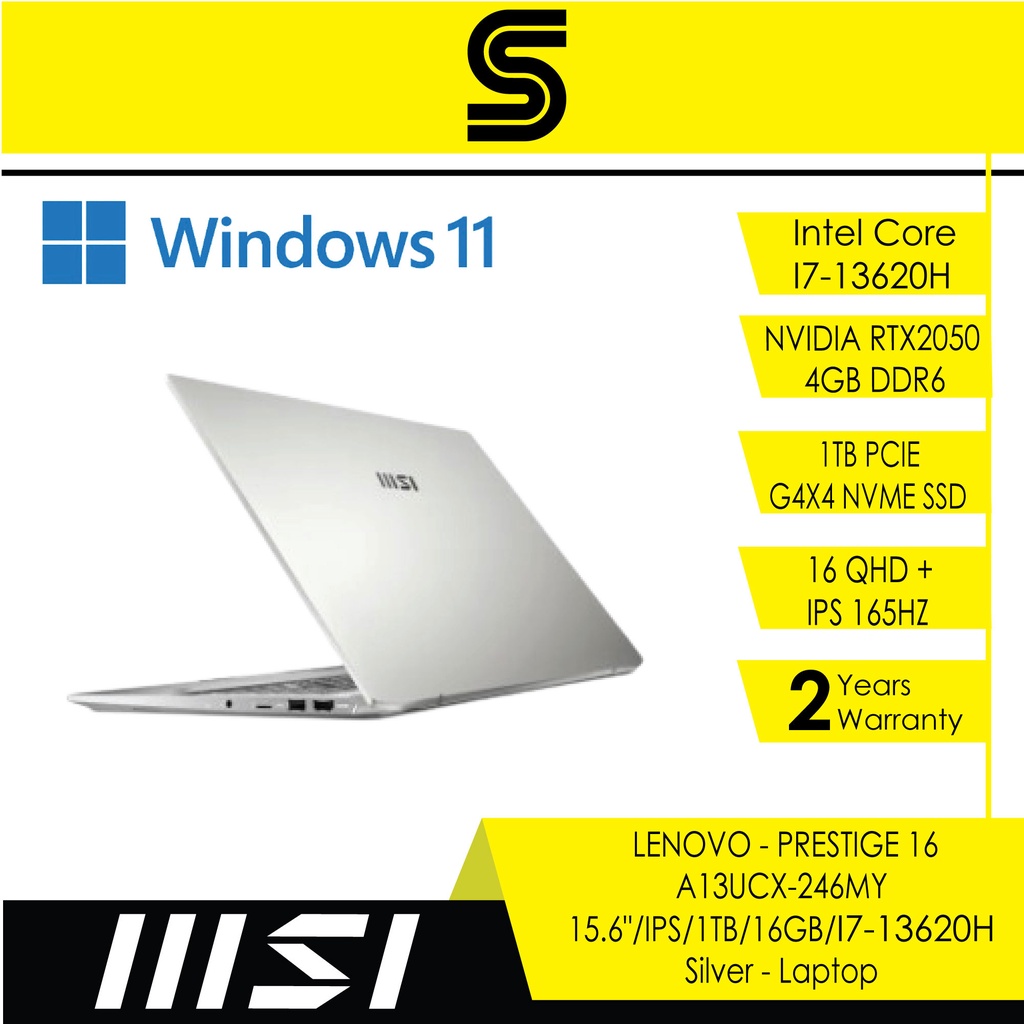 MSI Prestige 16 A13UCX 246 (16