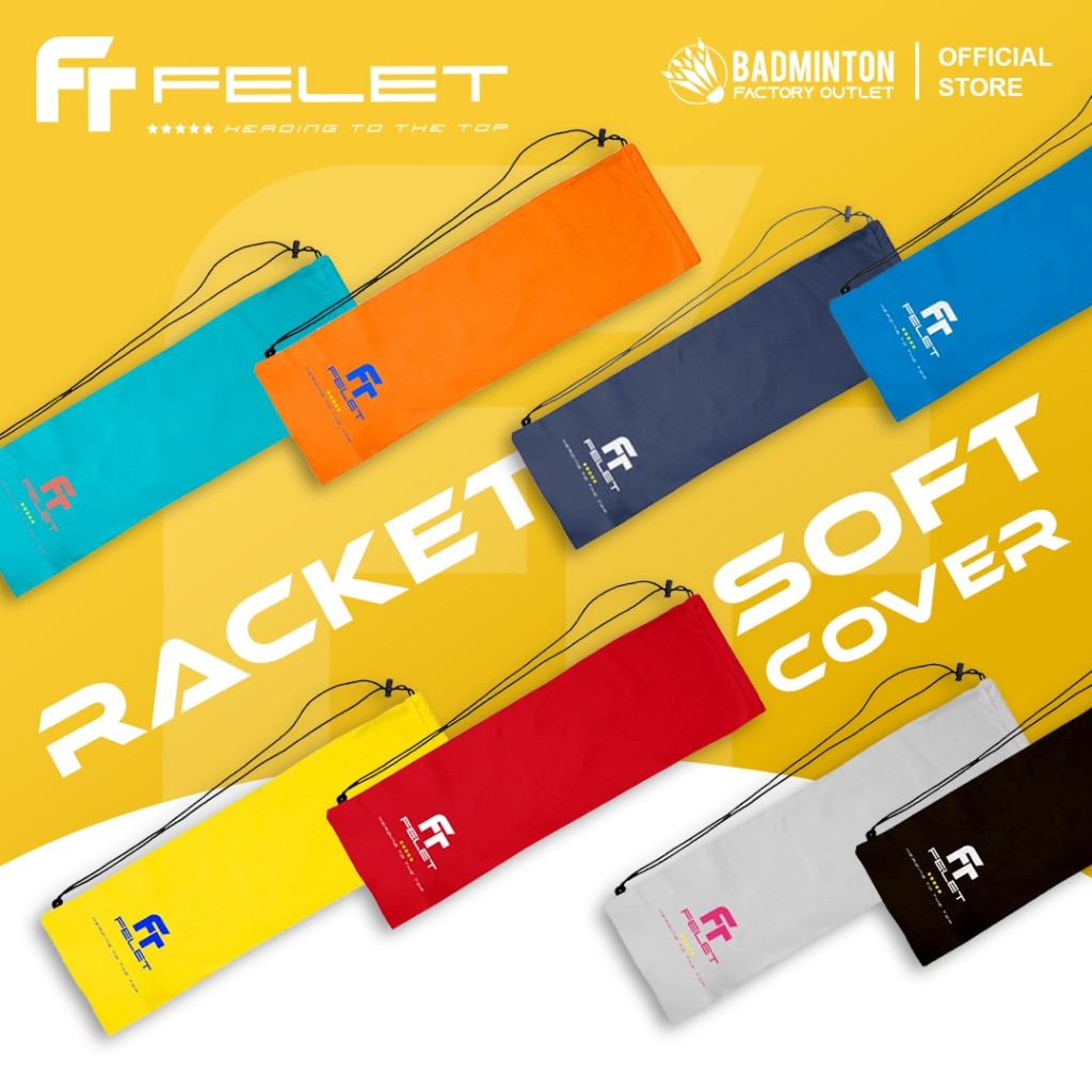 FELET Original Racket Soft Cover - FULL COVER Holds Up 2-3 Rackets BAG ...
