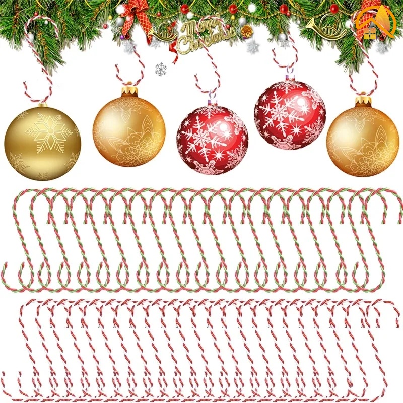 1/5Pcs Christmas Tree Ornament Hook/Creative Twocolor SShaped Pendant