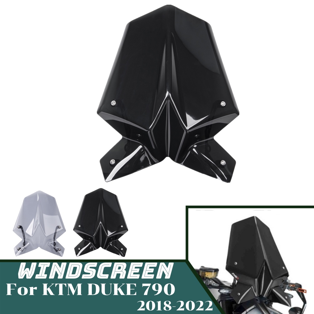 for Duke 790 Windshield Windscreen for KTM Duke790 2018-2022 Motorcycle ...