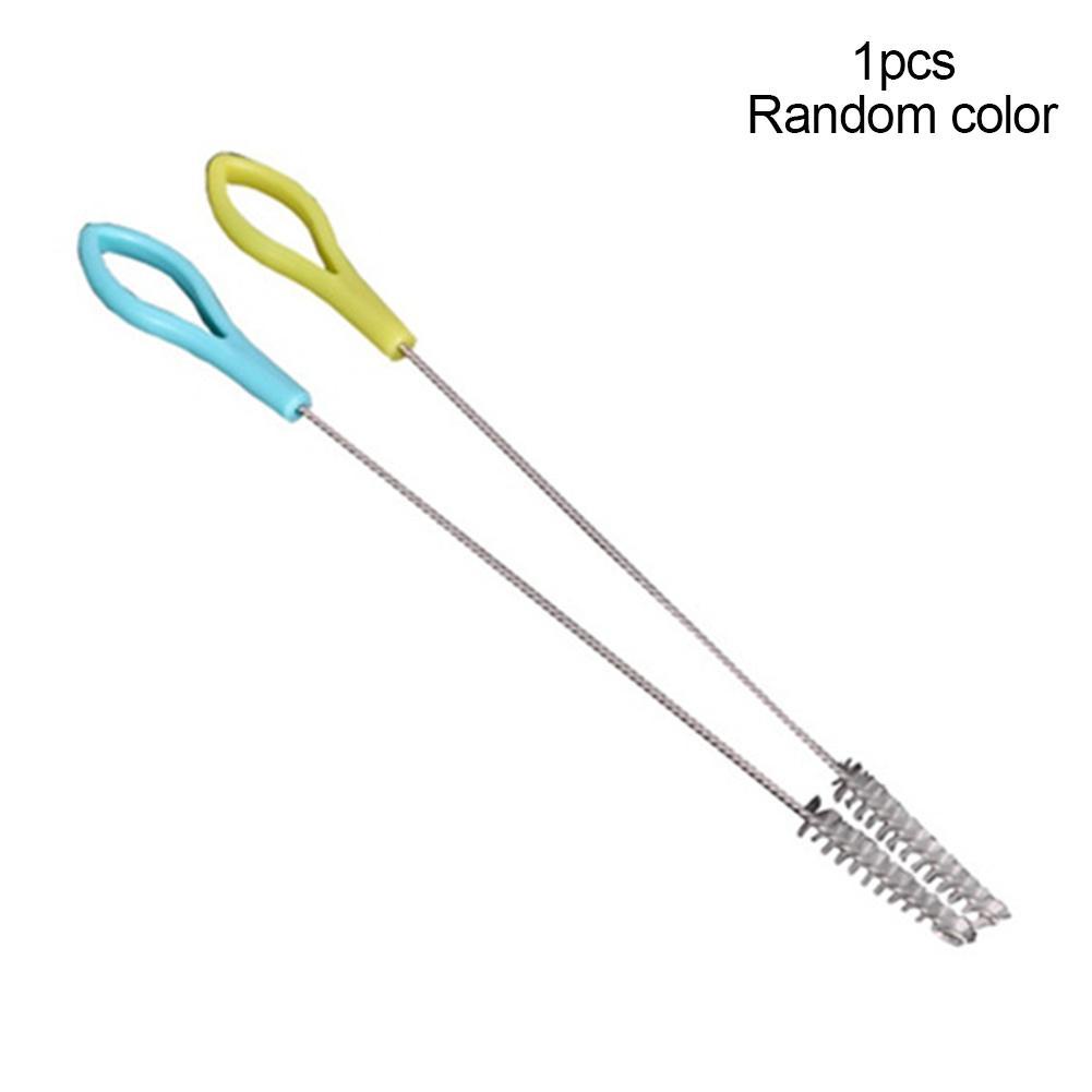 Reusable Flexible Straw Cleaning Brush Tool Spiral Straw Brush Soft ...