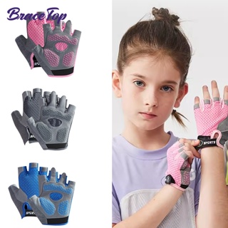 1 Pair Adjustable Kids Sports Gloves Half Finger for Boys Girls Cycling  Gloves Non-Slip Fingerless Exercise Gloves for Fishing Biking Exercise  Training Roller Skating Parkour