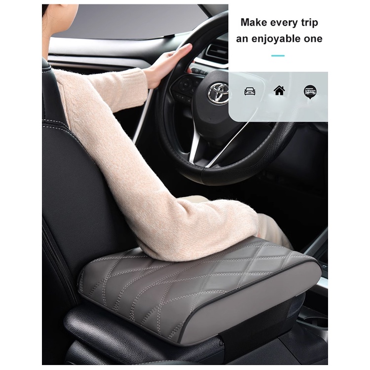 Car Armrest Box Booster Pad Center Armrest Multifunctional Protective Cover  Storage Bag
