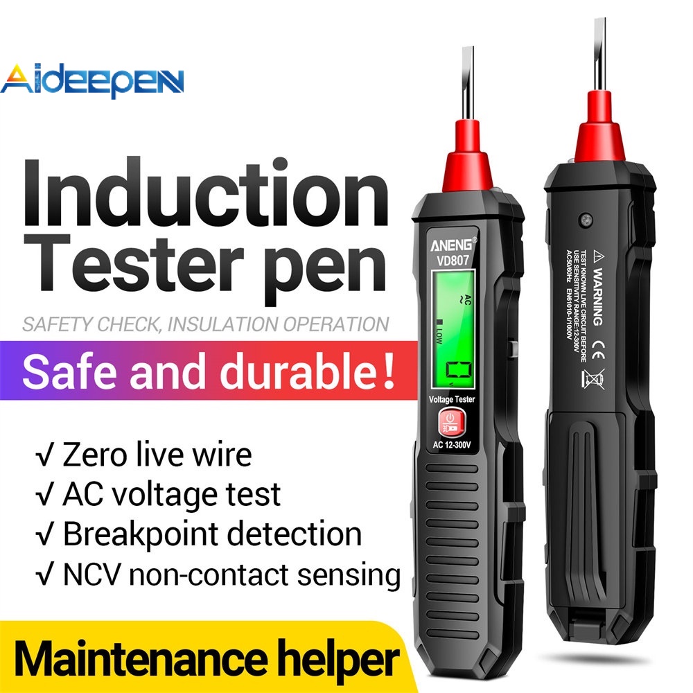 Aideepen Aneng Pen Type Digital Multimeter Ac Dc Voltage Tester