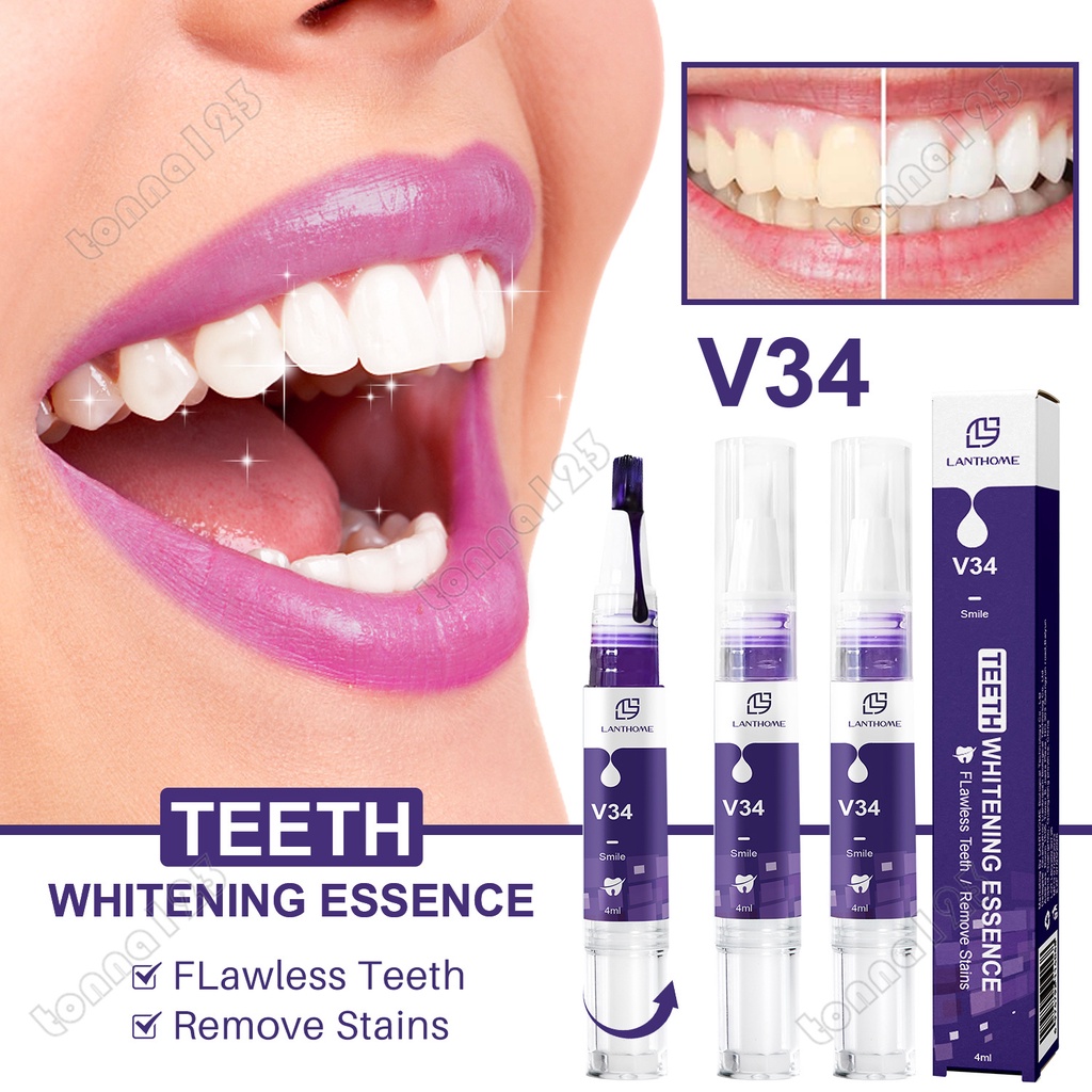 Lanthome V34 Teeth Whtening Toothpaste Pen Tooth Gel Brighten Clean 