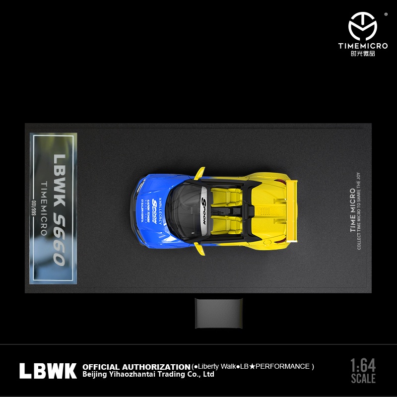 TimeMicro 1:64 Honda S660 LBWK Spoon Low Tail Diecast Model Car