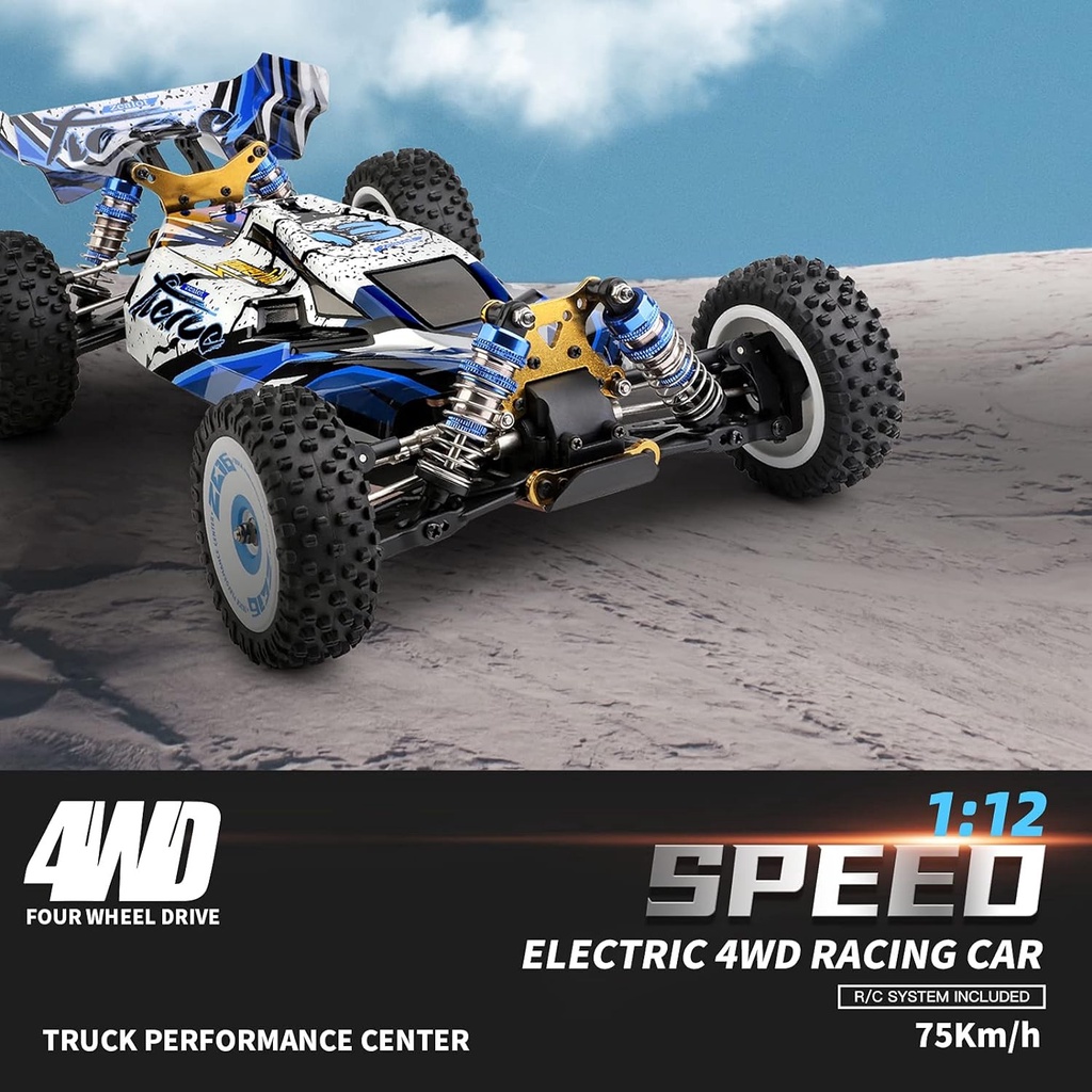 WL Toys 124017 2.4G 1:12 Brushless 4wd 75Km/h RC racing car RTR ...