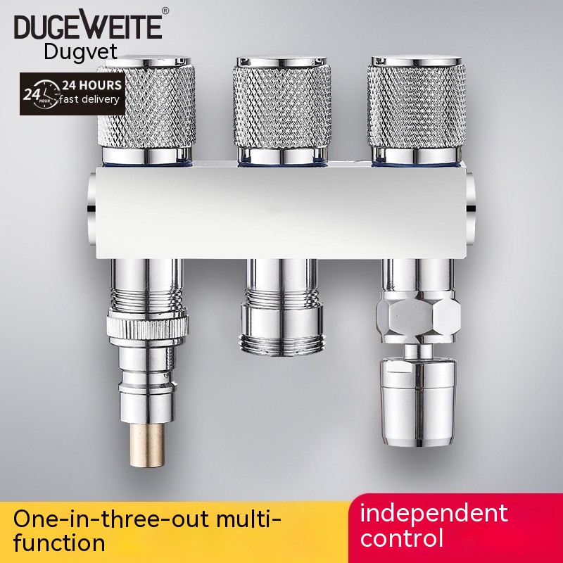 All Copper OneIn ThreeOut FourOut ThreeWay Angle Valve FourWay