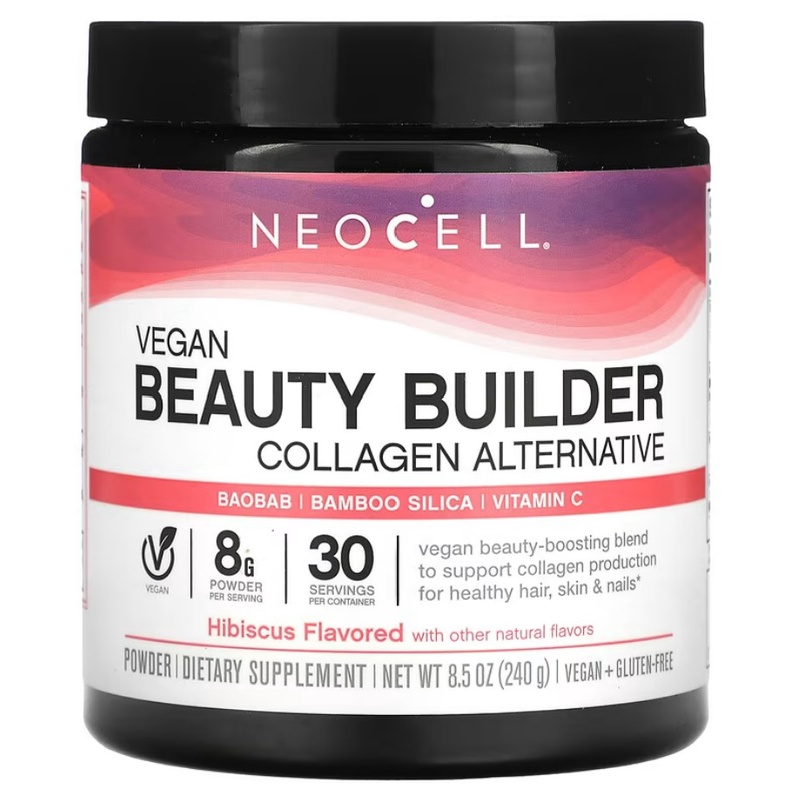NeoCell, Vegan Beauty Builder Collagen Alternative Powder, Hibiscus