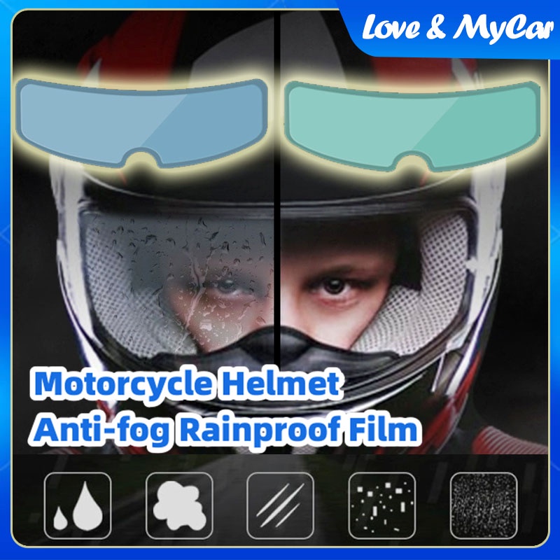 💧 Ready Stock 💧 Universal Motorcycle Helmet Antifog Rainproof Waterproof Film Coating Sticker