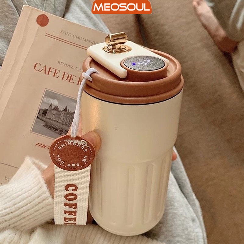 [Malay Ready Stock] 450ML Thermos Cup Smart Water Cup 7.4 HighValue