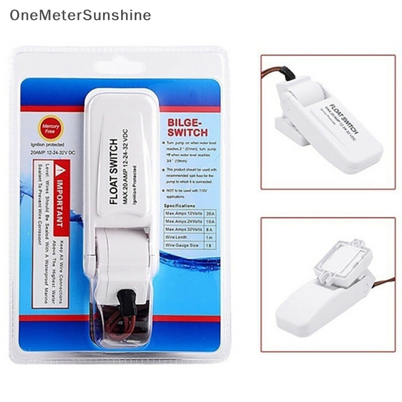 OMS 12V 1100GPH Automatic Bilge Pump Boat Submersible Pump Marine Float ...