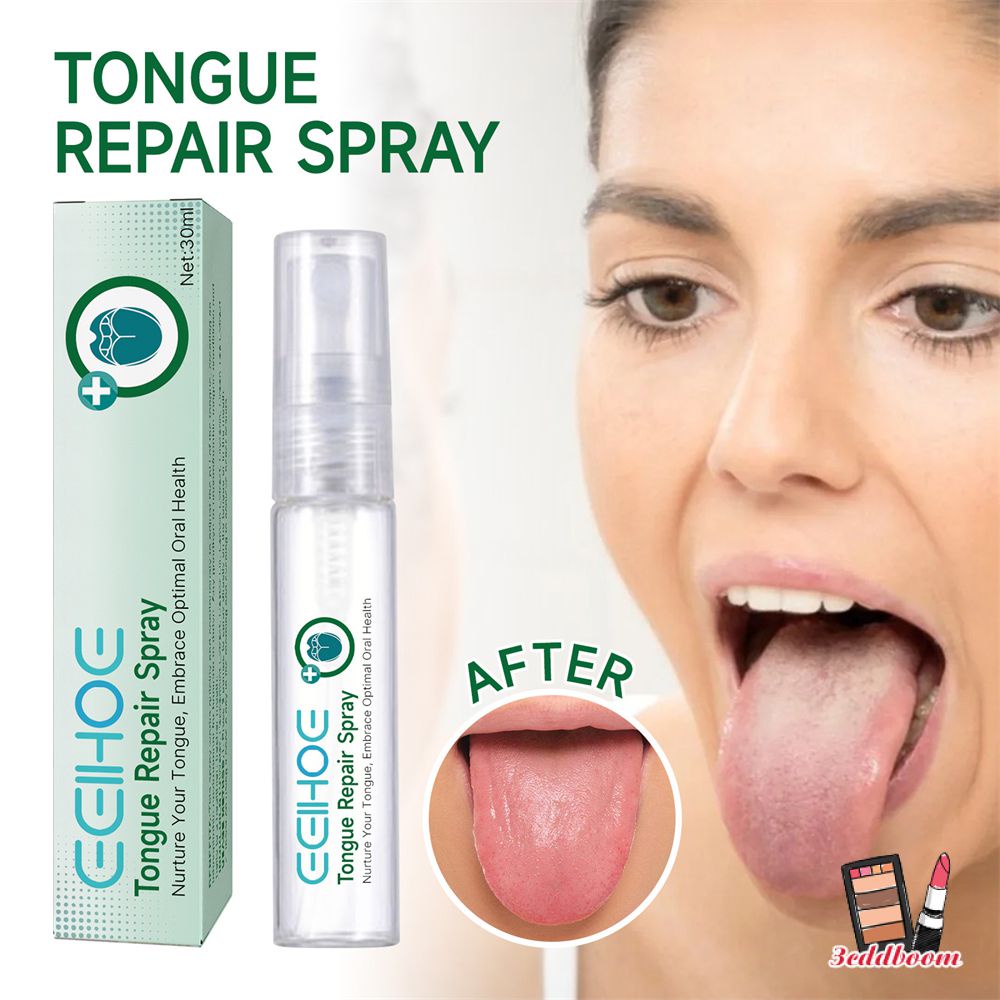 Repair Tongue Coating Oral Spray Fresh Breath Spray Relieve Swelling