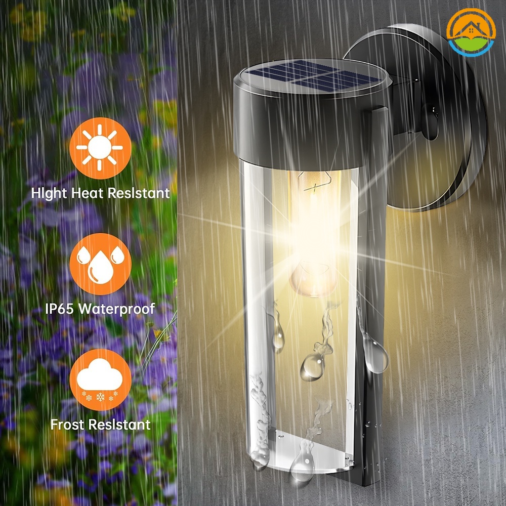 Waterproof Wall Mounted Solar Powered Ultra Bright Light / Garden ... - Props Camper Solar Lighting Solutions