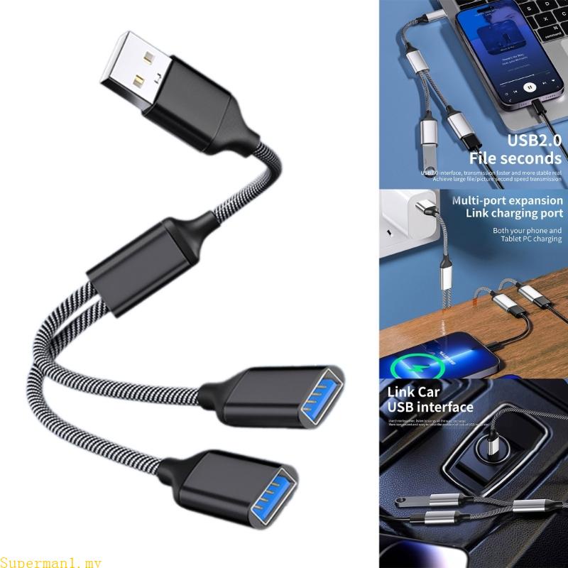 Best USB Splitter USB Charging Data Transfer Cable Power and Connect ...