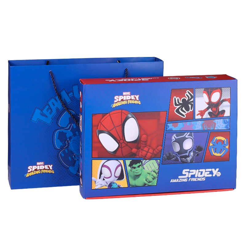 Disney Electric Stationery Set Gift Box Spider Man Shopee Malaysia