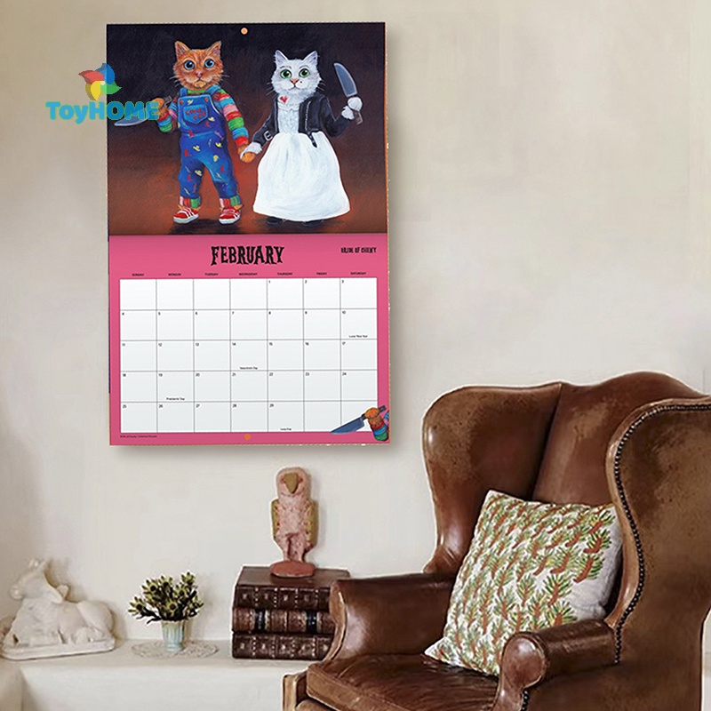 GPHA> Scaredy Cats 2025 Monthly Calendar, Cats 2025 Hangable Monthly