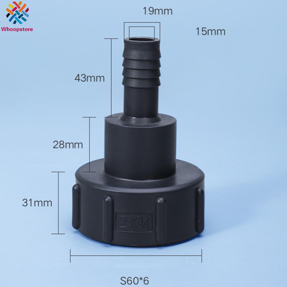 WHOOPS1000L IBC FS60 x 34inch (20mm) Water Tank Hose Adapter
