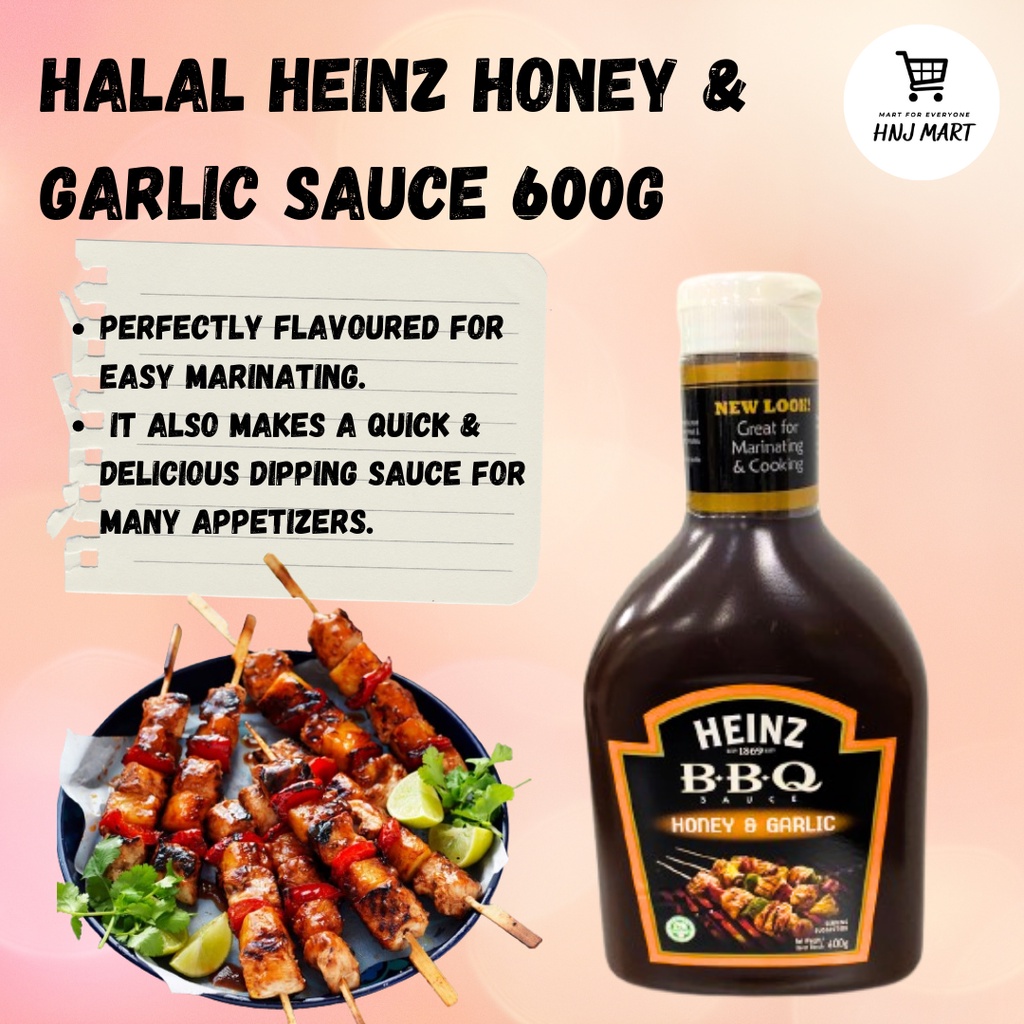 Halal Heinz Original Bbq Sauce/ Hickory Smoke/ Chicken & Ribs/ Honey