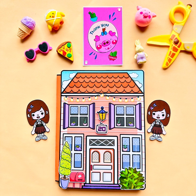 Toca Life World Quiet Book Toca Boca's Chocolate House Handmade Book 