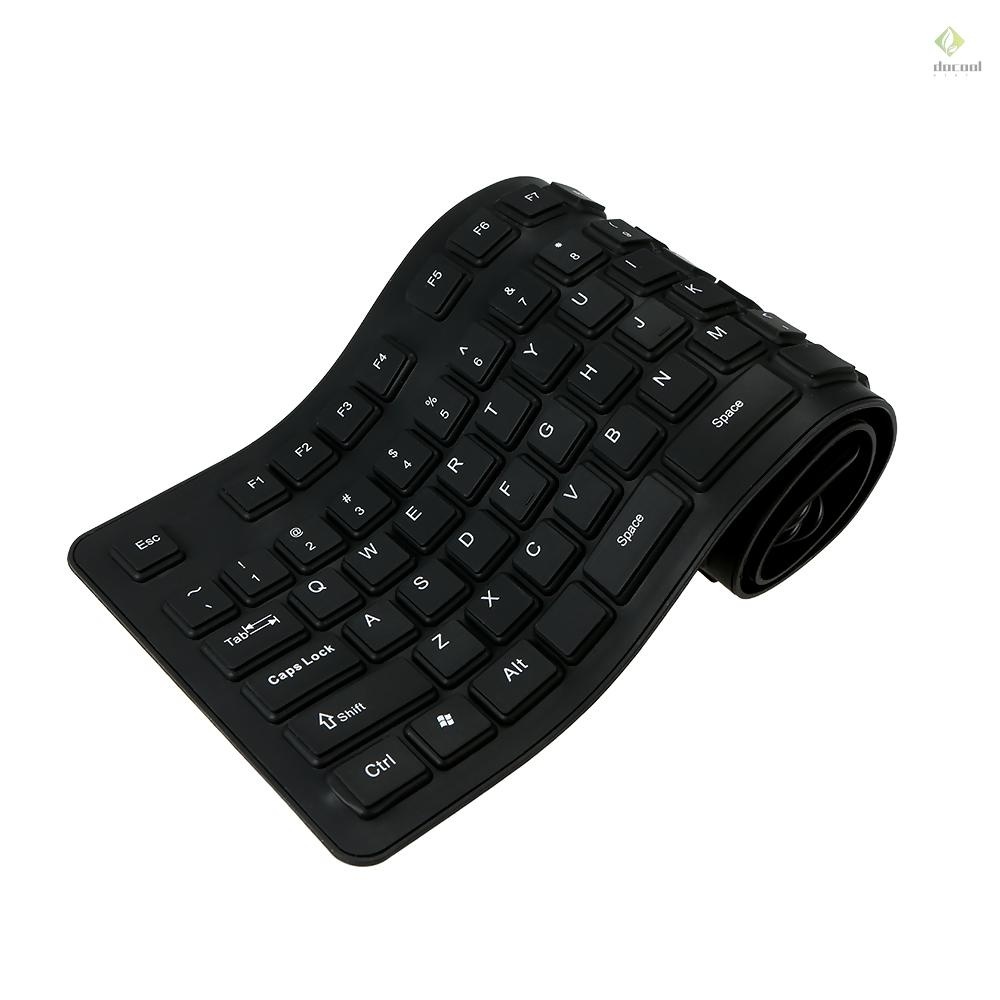 108 Keys Usb Silicone Flexible Foldable Keyboard Waterproof Dustproof Usb Silent Keys For Laptop 9973